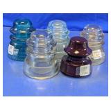 Glass Utility Line Insulator Assortment
