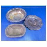 Ornate Serving Bowls & Tray