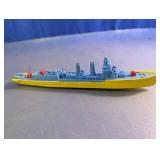 Vintage Pyro Plastic Toy Battleship Model