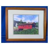 Bridge at the Green Framed Print