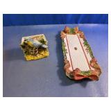 Nature Bird Planter & Holiday Festive Tray