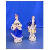 Vtg Coventry Porcelain Colonial Couple Figurines