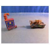 Disney Cars Tow Mater & KC Motor Oil Cart Set