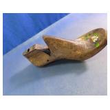 Hand-Painted Vintage Wooden Shoe Last Form