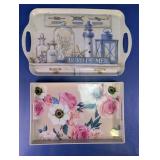 Serving Trays with Coastal & Floral Designs