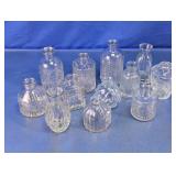 Decorative Glass Bottle Assortment Lot