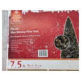 7.5 Ft Pre-Lit Slim Wesley Pine Tree