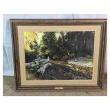 Framed Deer Creek Scene Print