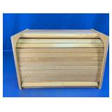 Wood Roll Top Bread Box