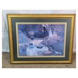 Framed Impressionist Monet Garden Art Print
