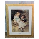 Framed "Sweethearts" Art Print by Frederick
