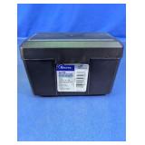 Rogers Black Plastic 3" x 5" Index Card File Box