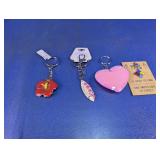 Assorted Keychains & Bag Charms Lot