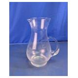 Vintage Etched Glass Water Beverage Pitcher