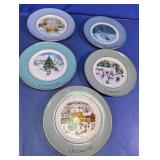 Vintage Avon Enoch Wedgwood Christmas Plate Lot