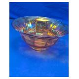 Iridescent Carnival Glass Bowl