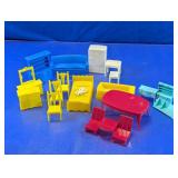 Dollhouse Plastic Furniture Assortment