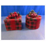 Plaid Holiday Gift Boxes