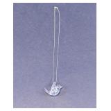 925 Silver and Crystal Bird Pendant Necklace