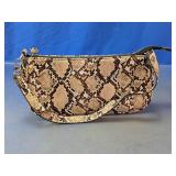 Snake Print Shoulder Bag Clutch