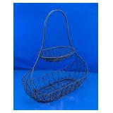 Black 2-Tier Wire Display Basket