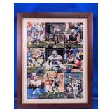 Framed Topps Stadium Club Football Cards