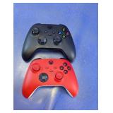Black & Red Xbox Wireless Controller Set