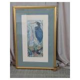 Judith Hall 'Nesting Herons' Signed Print Art