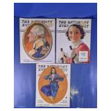 Vtg. The Saturday Evening Post Magazines Trio