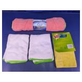Assorted Microfiber Cleaning Cloths & Towels Lot