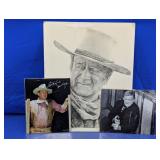John Wayne Collectible Print & Photo Assortment