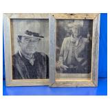 Framed John Wayne Cowboy Portrait Prints