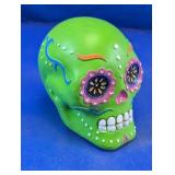 Sugar Skull Table Decor Green