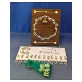 Wood Family Birthday Reminder Board