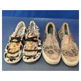 Gypsy Jazz Cow Print & Blowfish Maddox Shoes