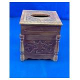 Carved Wooden Tissue Box Holder