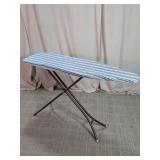 Folding Steel Ironing Board with Striped Cover