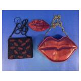 Lip-Shaped Handbags & Sequin Coin Purse