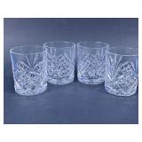 Vintage Cut Glass Lowball Whiskey Glasses Lot