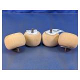 H&P Wood Turnings Small Bun Feet Lot