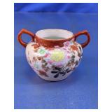 Floral Double-Handle Miniature Vase