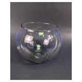 Clear Glass Round Bowl Vase
