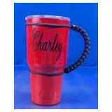 YETI Rambler Charley Red Tumbler