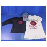 Lip Graphic Apparel & Rhinestone Cap