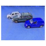Vintage Die-Cast SUV & PT Cruiser Toy Cars Trio
