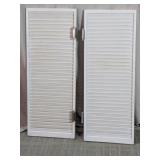 White Louvered Wooden Saloon Cafe Doors