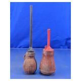 Vintage Rubber Suction Syringes Duo