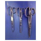 Vintage Forged Steel Heavy Duty Shears Trio
