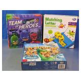 Kids Board Games & Matching Letter Game Set