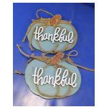 Thankful Pumpkin Wall Decor Set